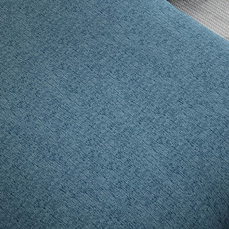 Modern Sectional with Pillow Back and Pillow Top Arms for 4 People in Blue