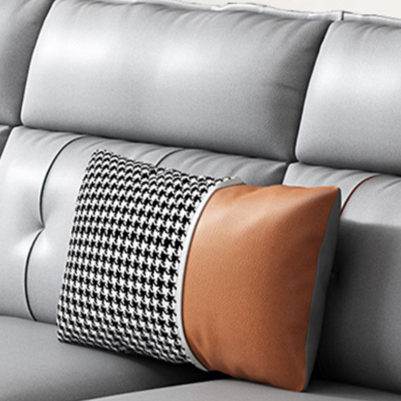 4-Cushion Sectionals,135.8' L x 68.90" W,Faux Leather Sectional Sofa for Living Room