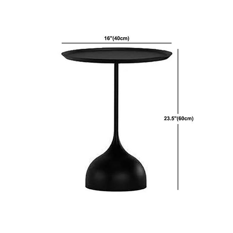 Mid-Century Modern Iron 2 Piece Bunching Tables with Pedestal Base
