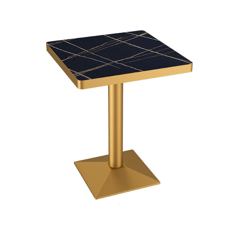29.53" Tall Glam Style Coffee Cocktail Table Metal Pedestal Coffee Table
