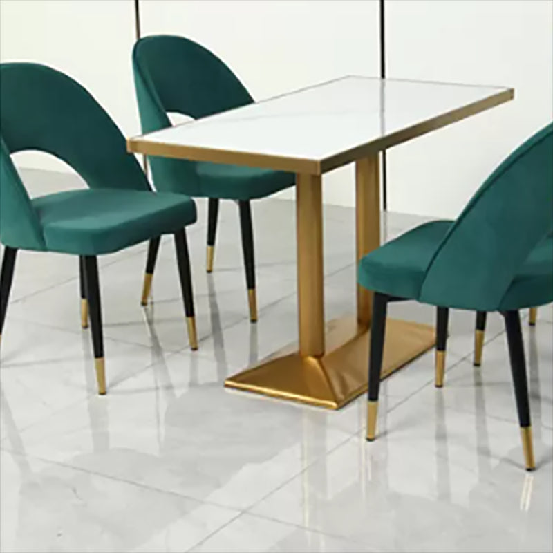 29.53" Tall Glam Style Coffee Cocktail Table Metal Pedestal Coffee Table