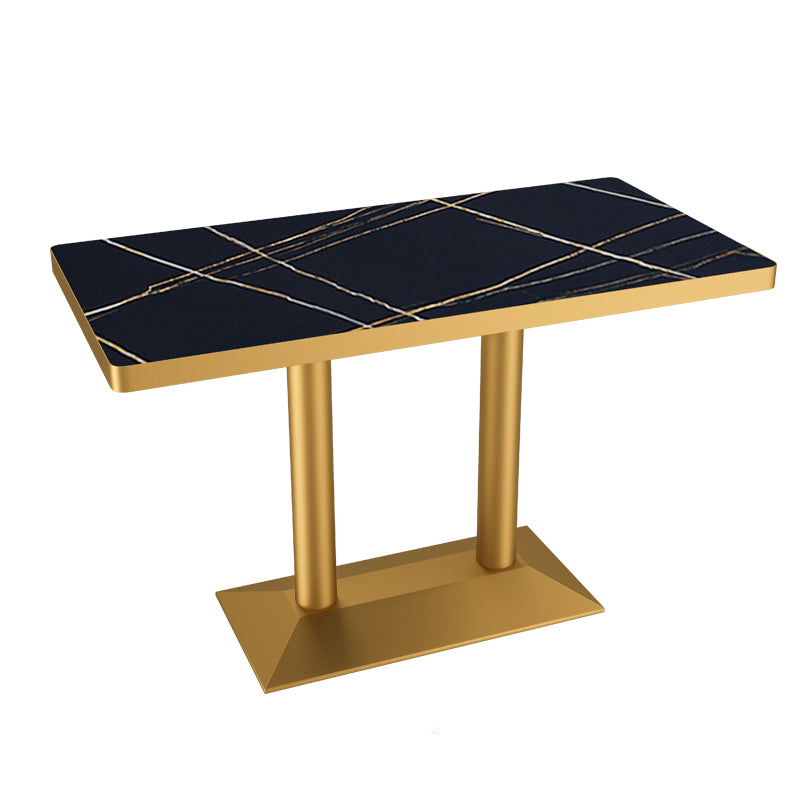 29.53" Tall Glam Style Coffee Cocktail Table Metal Pedestal Coffee Table