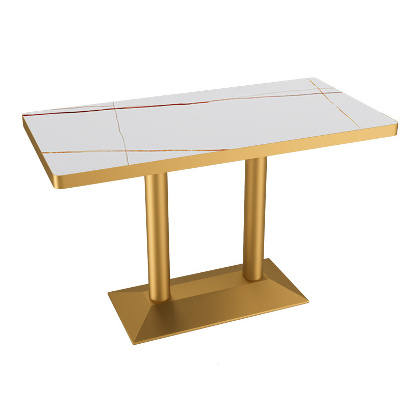 29.53" Tall Glam Style Coffee Cocktail Table Metal Pedestal Coffee Table