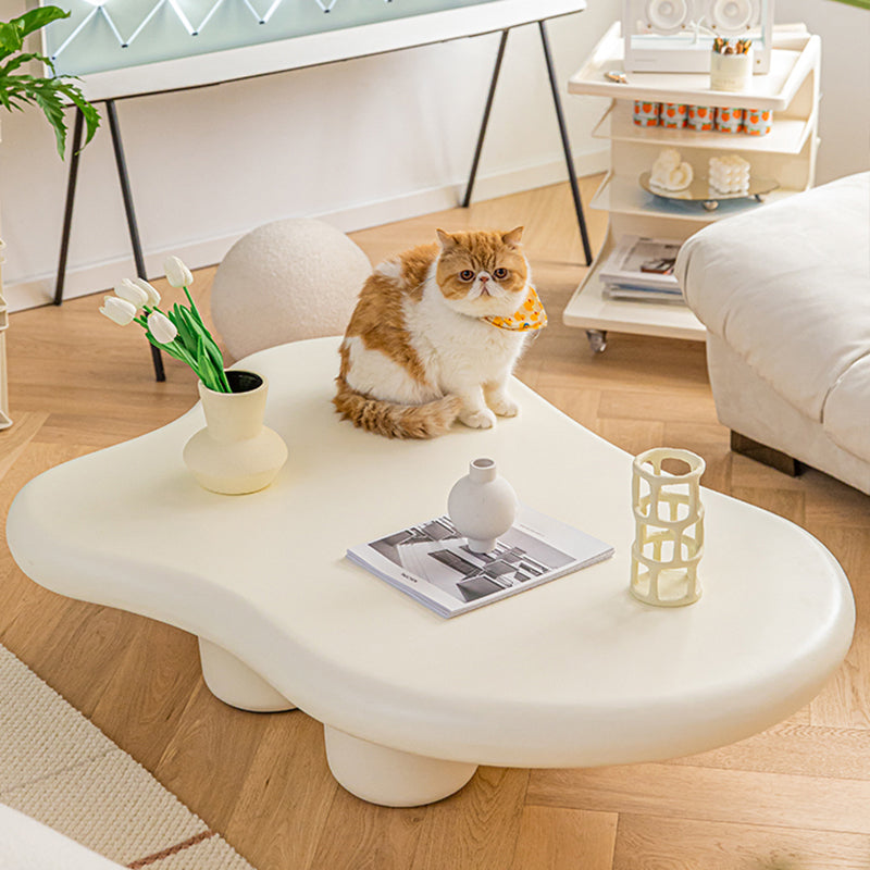 Scandinavian Wooden Coffee Table Set Free Form 3 Legs Coffee Table for Bedroom
