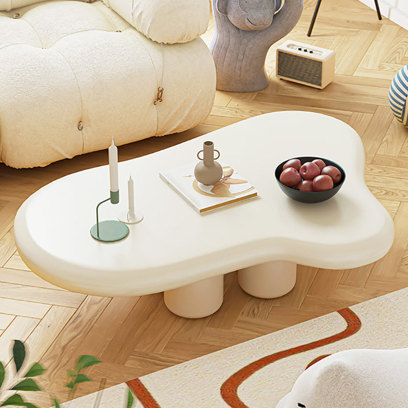 Scandinavian Wooden Coffee Table Set Free Form 3 Legs Coffee Table for Bedroom