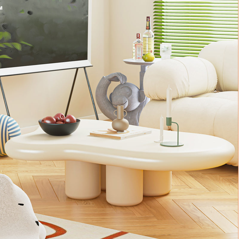 Scandinavian Wooden Coffee Table Set Free Form 3 Legs Coffee Table for Bedroom