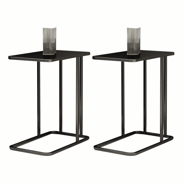23.83" Tall Contemporary Style Side End Table Metal C Sofa Side Accent Table