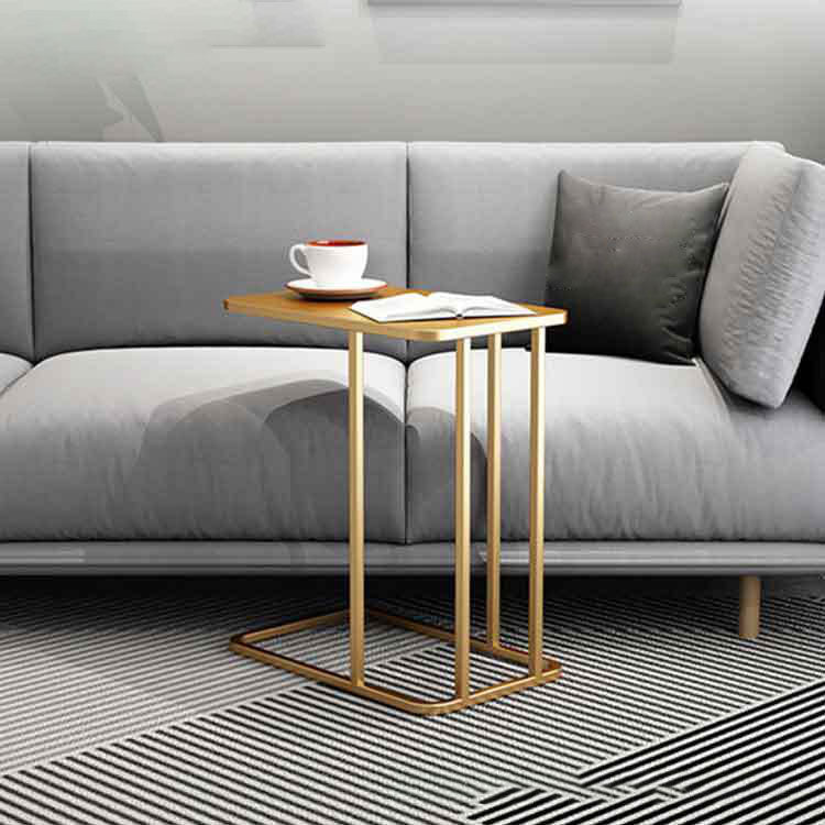 23.83" Tall Contemporary Style Side End Table Metal C Sofa Side Accent Table