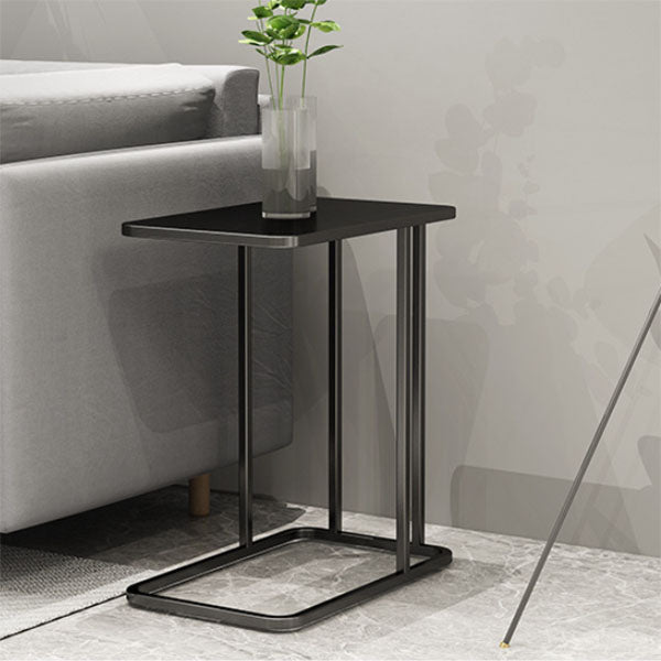 23.83" Tall Contemporary Style Side End Table Metal C Sofa Side Accent Table