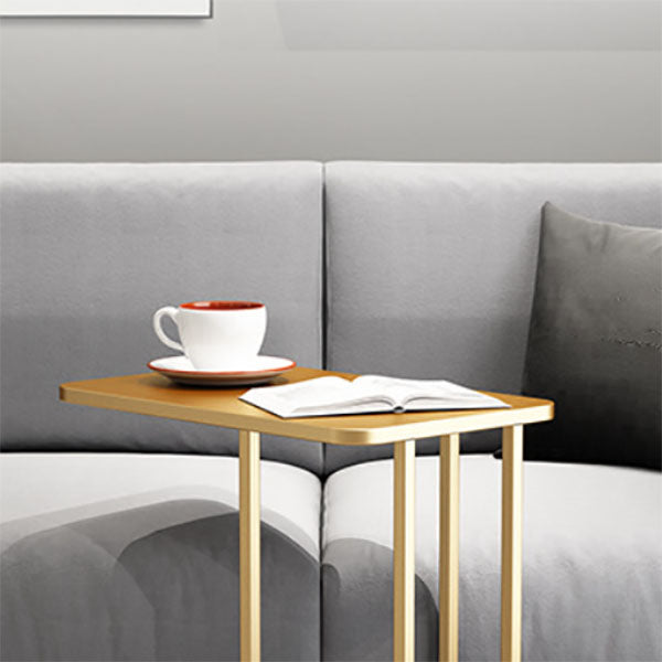 23.83" Tall Contemporary Style Side End Table Metal C Sofa Side Accent Table