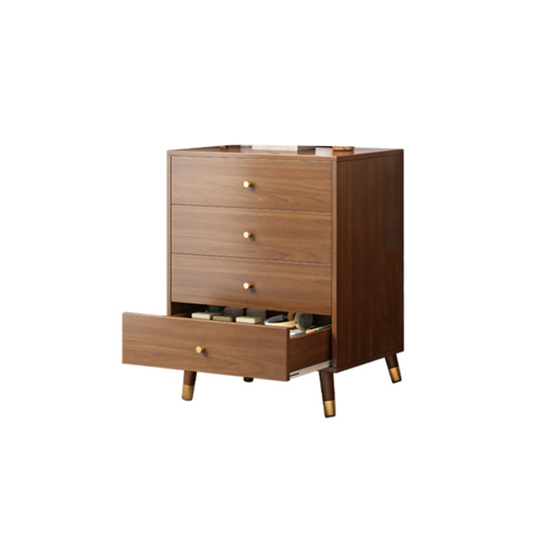 29.52'"/35.43" Tall Brown Wooden Chest, Rectangle Accent Chest with Drawers