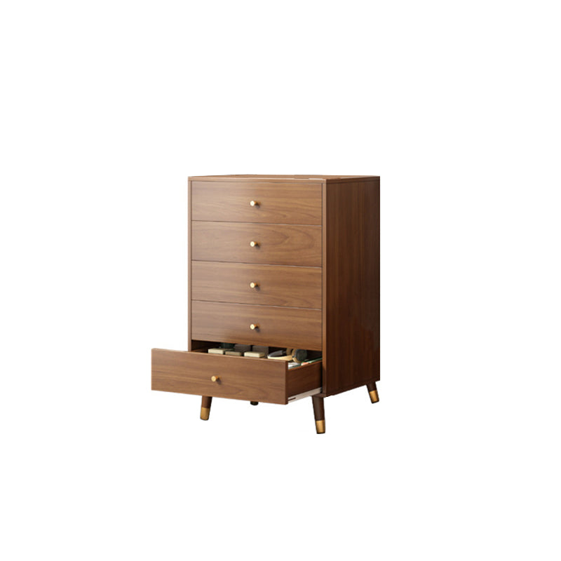 29.52'"/35.43" Tall Brown Wooden Chest, Rectangle Accent Chest with Drawers