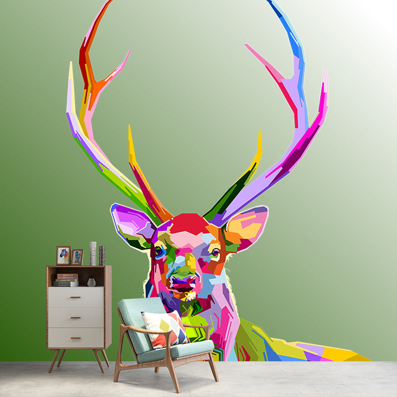 Modern Stain Resistant Wall Mural Geometric Pattern Illustration Wall Mural