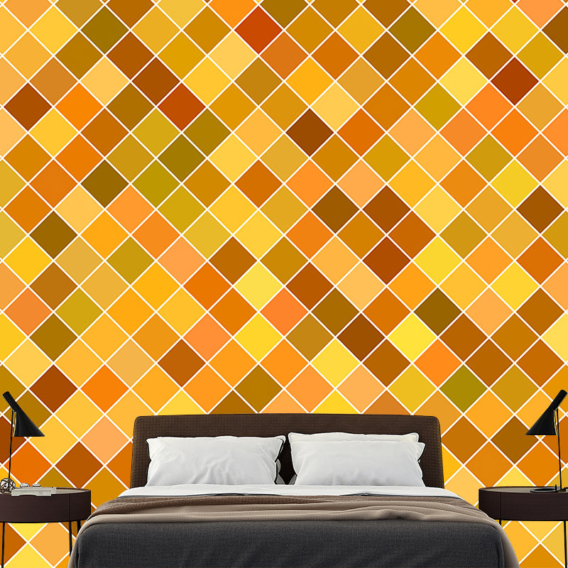 Illustration Mural Living Room Geometric Printed Stain Resistant Decorative Wall Mural