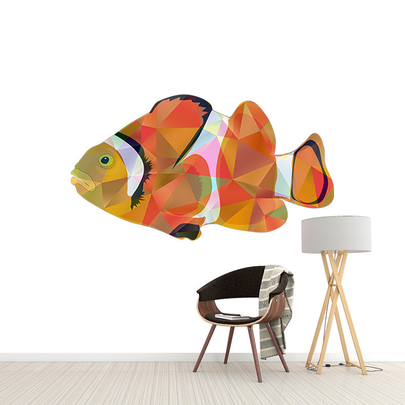 Illustration Wallpaper Modern Stain Resistant Geometric Pattern Wall Mural