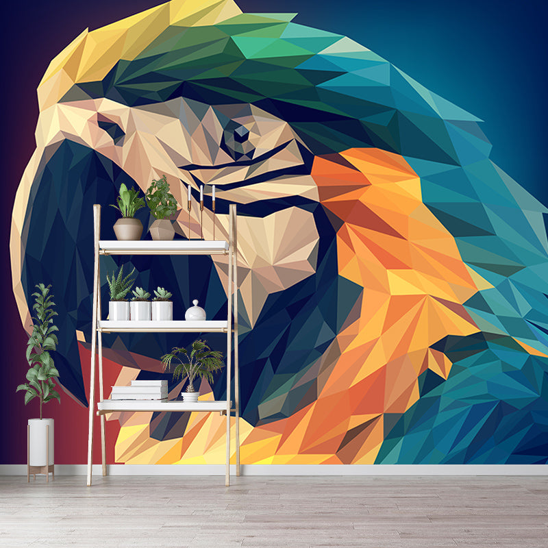 Illustration Geometric Wall Mural Stain Resistant Living Room Modern Wall Mural