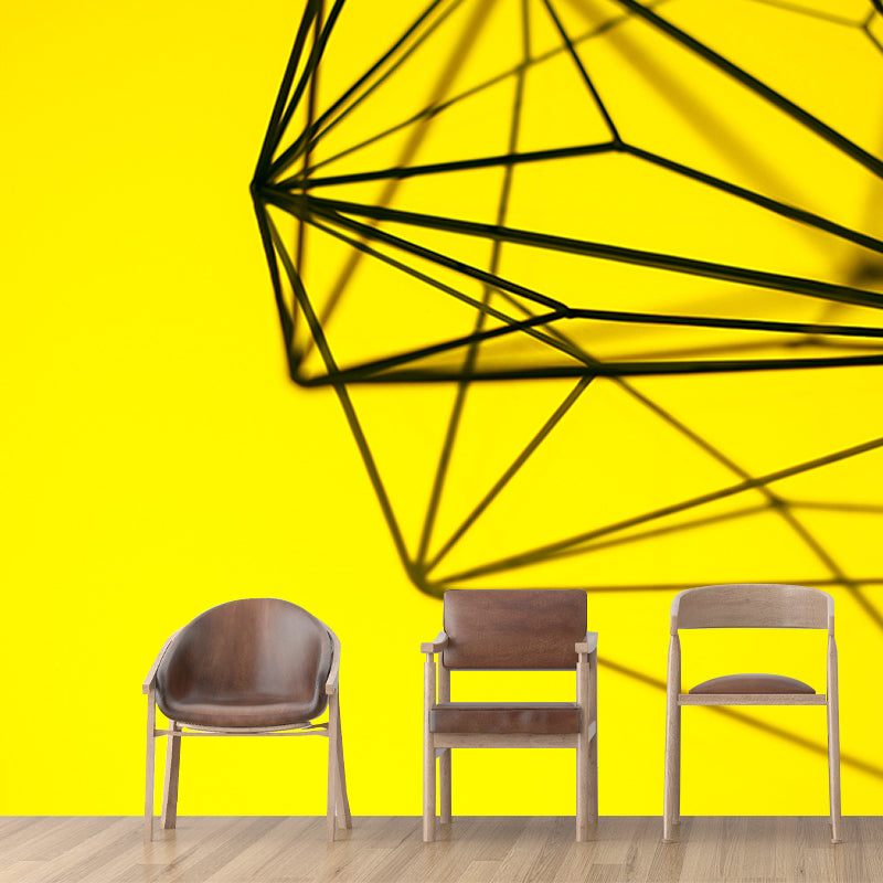 Illustration Modern Mural Mildew Resistant Geometric Pattern Living Room Wall Mural