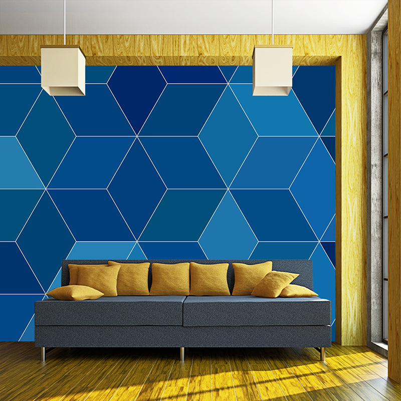 Illustration Modern Mural Mildew Resistant Geometric Pattern Living Room Wall Mural