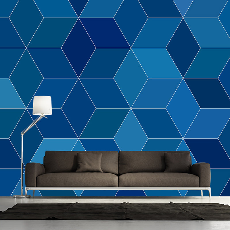 Illustration Modern Mural Mildew Resistant Geometric Pattern Living Room Wall Mural