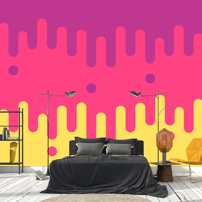 Stain Resistant Wall Mural Illustration Geometric Contemporary Wall Mural