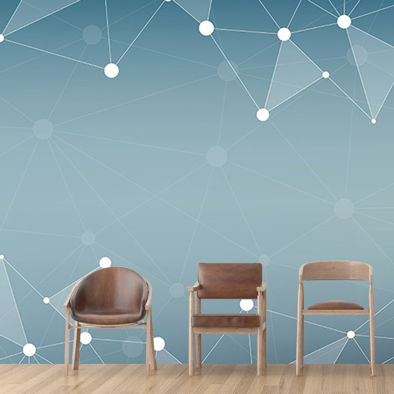 Illustration Geometric Wall Mural Modern Mildew Resistant Living Room Wall Mural