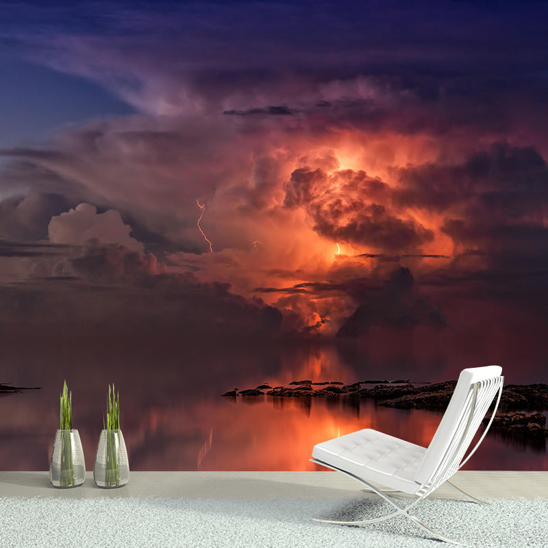 Decorative Sky Mural Stain Resistant Environmental Photography Wall Mural