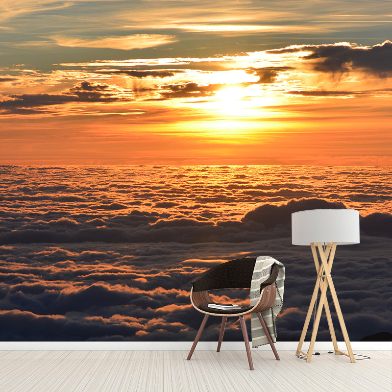 Photography Clouds Wallpaper Contemporary Stain Resistant Sky Living Room Wall Mural