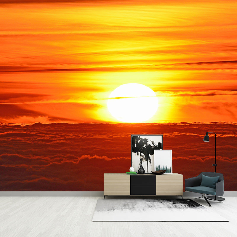 Photography Clouds Wallpaper Contemporary Stain Resistant Sky Living Room Wall Mural