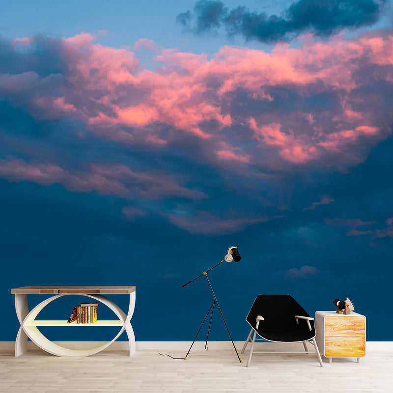 Photography Clouds Wallpaper Contemporary Stain Resistant Sky Living Room Wall Mural