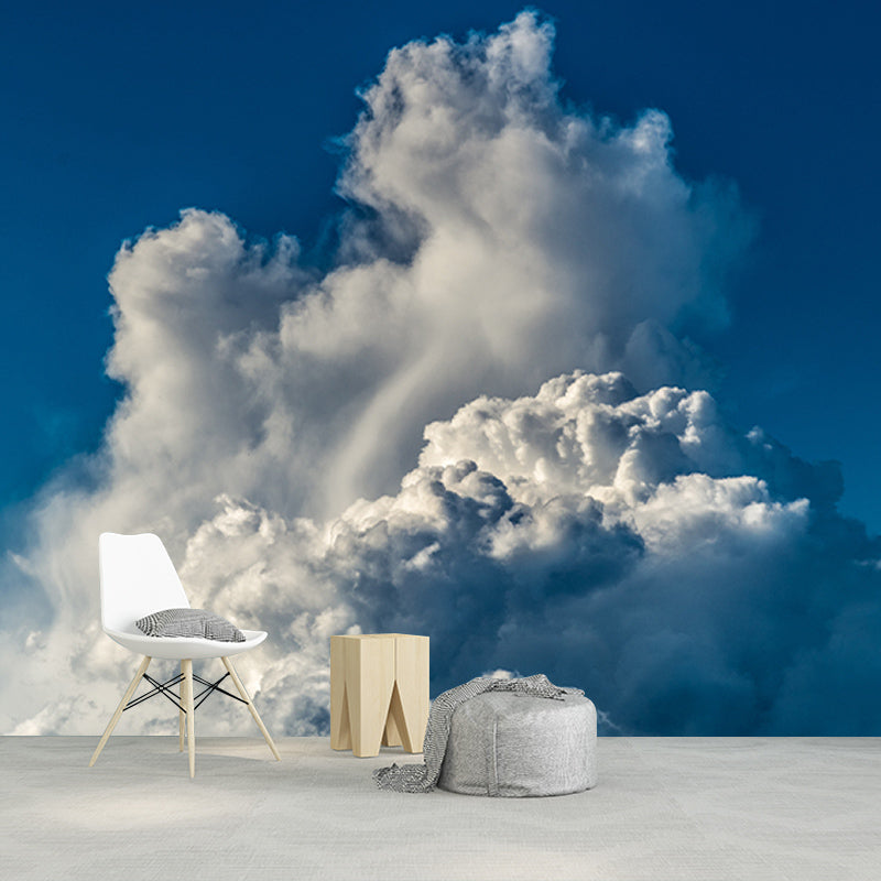 Photography Clouds Wall Mural Stain Resistant Contemporary Sky Wall Mural