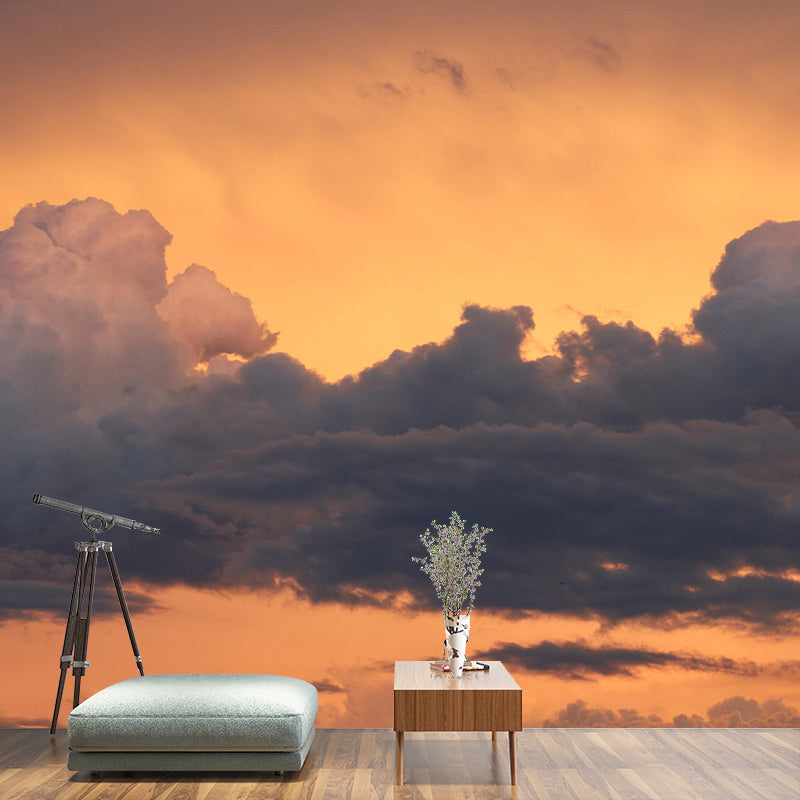 Photography Clouds Wall Mural Stain Resistant Contemporary Sky Wall Mural