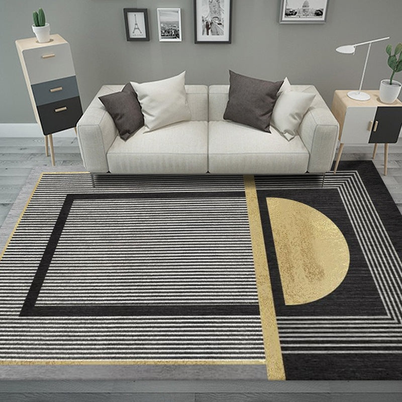 Contemporary Style Rectangle Shape Rug Stain Resistant Rug for Home Decor