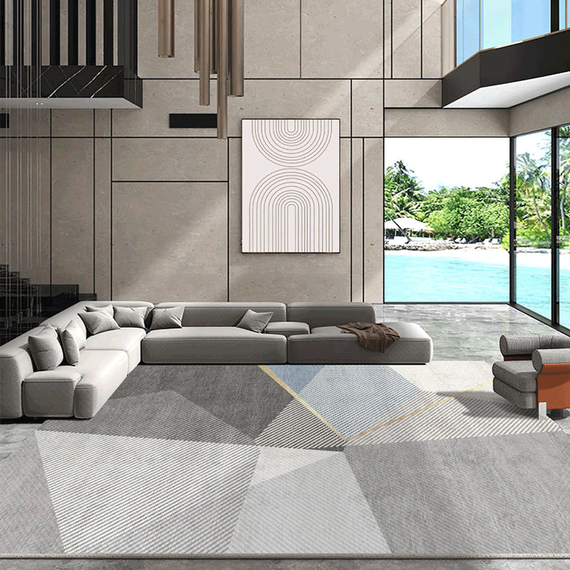 Funky Graphic Pattern Rug Polyester Area Rug Non-Slip Backing Carpet for Living Room