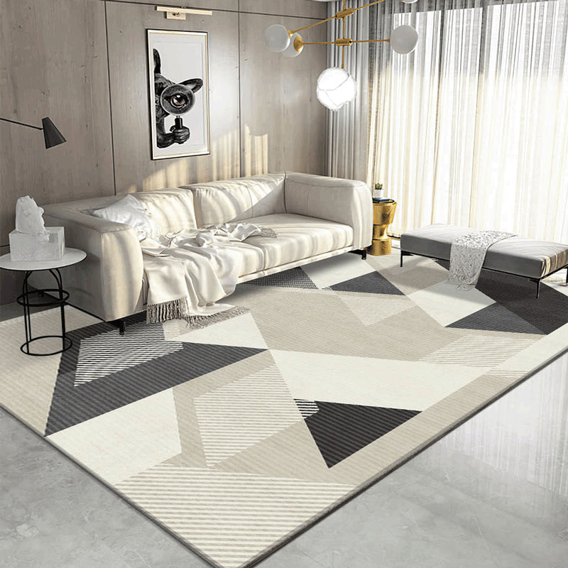 Funky Graphic Pattern Rug Polyester Area Rug Non-Slip Backing Carpet for Living Room