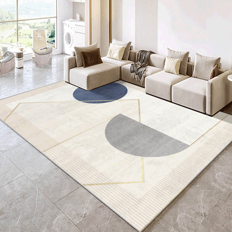 Funky Graphic Pattern Rug Polyester Area Rug Non-Slip Backing Carpet for Living Room