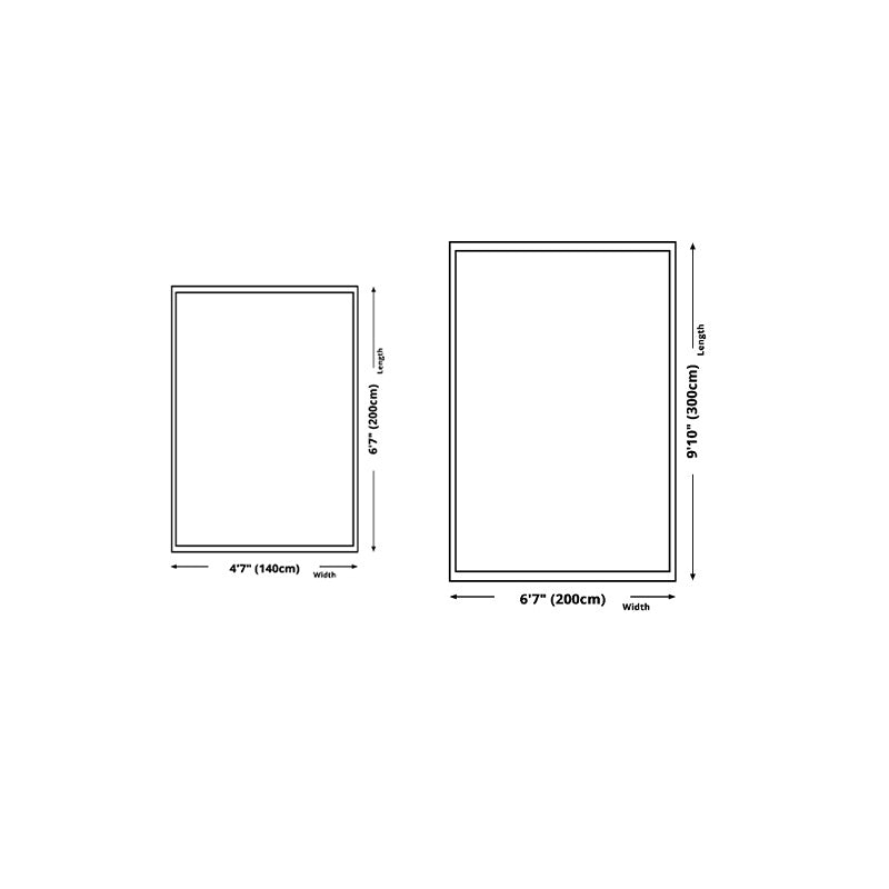 Fancy Carpet Simple Abstract Print Area Rug Polyester Stain Resistant Rug for Home Decor