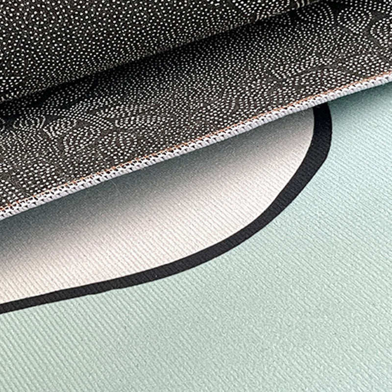 Modern Carpet Creative Abstract Pattern Carpet Polyester Area Rug with Non-Slip Backing