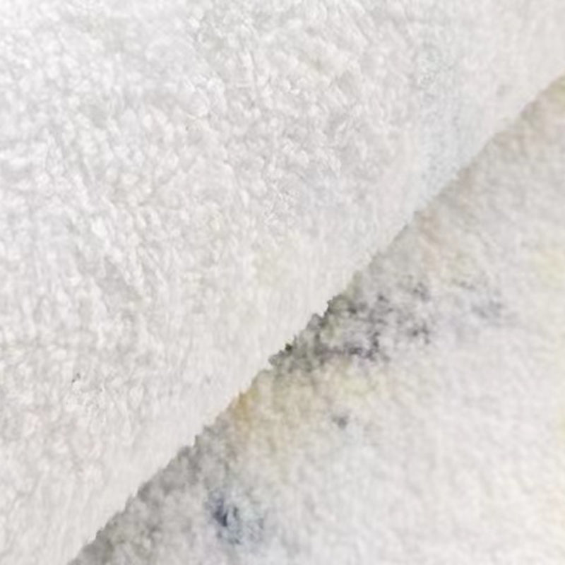 Simplicity Zebra Print Rug Polyester Carpet Non-Slip Backing Area Rug for Living Room