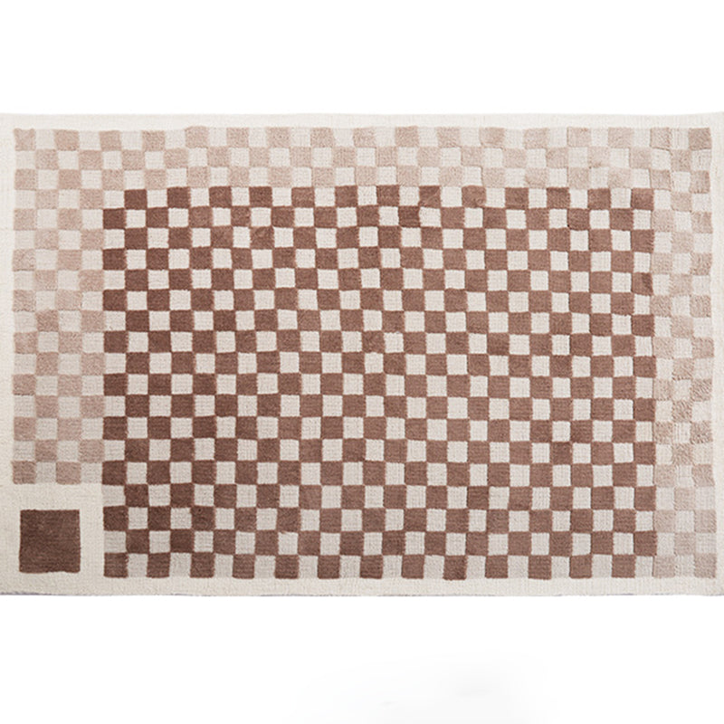 Gorgeous Carpet Modern Plaid Print Area Rug Living Room Rug with Non-Slip Backing