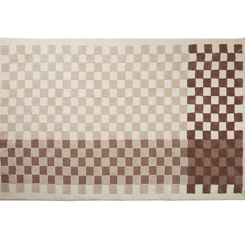 Gorgeous Carpet Modern Plaid Print Area Rug Living Room Rug with Non-Slip Backing