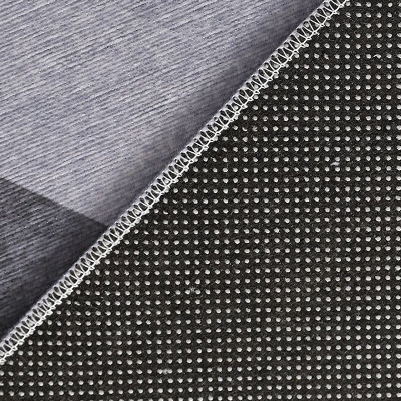 Gorgeous Polyester Rug Trendy Houndstooth Pattern Area Rug Non-Slip Backing Indoor Rug