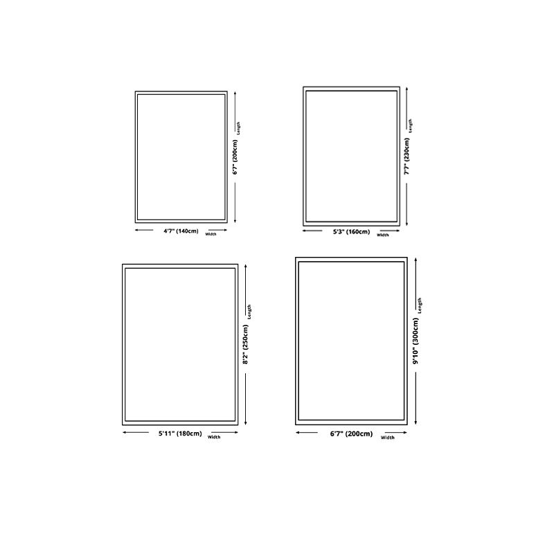 Gorgeous Polyester Rug Trendy Houndstooth Pattern Area Rug Non-Slip Backing Indoor Rug