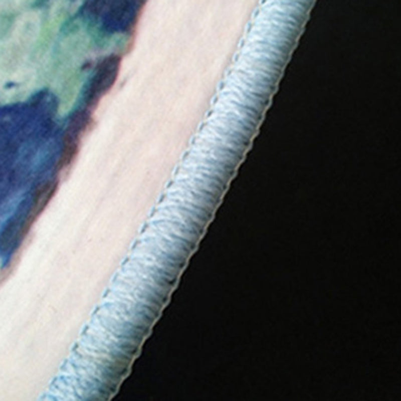 Funky Leopard Print Rug Polyester Indoor Carpet Stain Resistant Carpet for Living Room