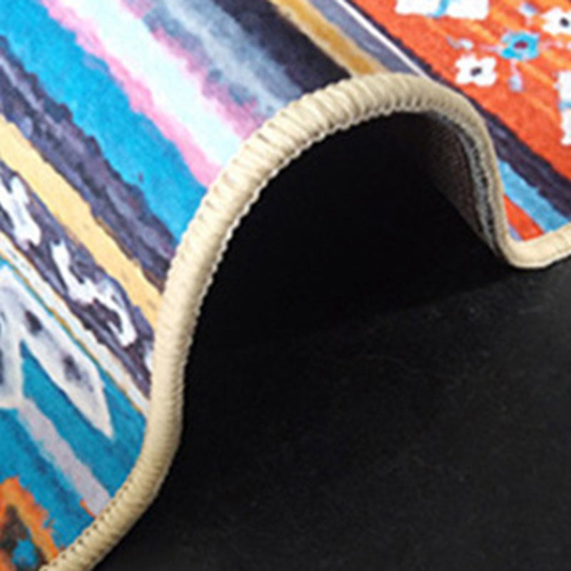 Funky Leopard Print Rug Polyester Indoor Carpet Stain Resistant Carpet for Living Room