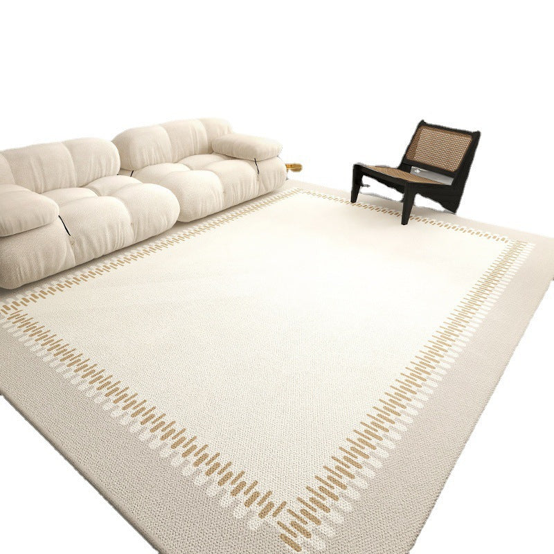 Modern Apricot Carpet Washable Carpet Polyester Carpet with Non-Slip Backing