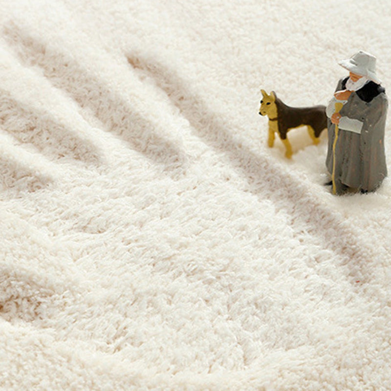 Modern Apricot Carpet Washable Carpet Polyester Carpet with Non-Slip Backing