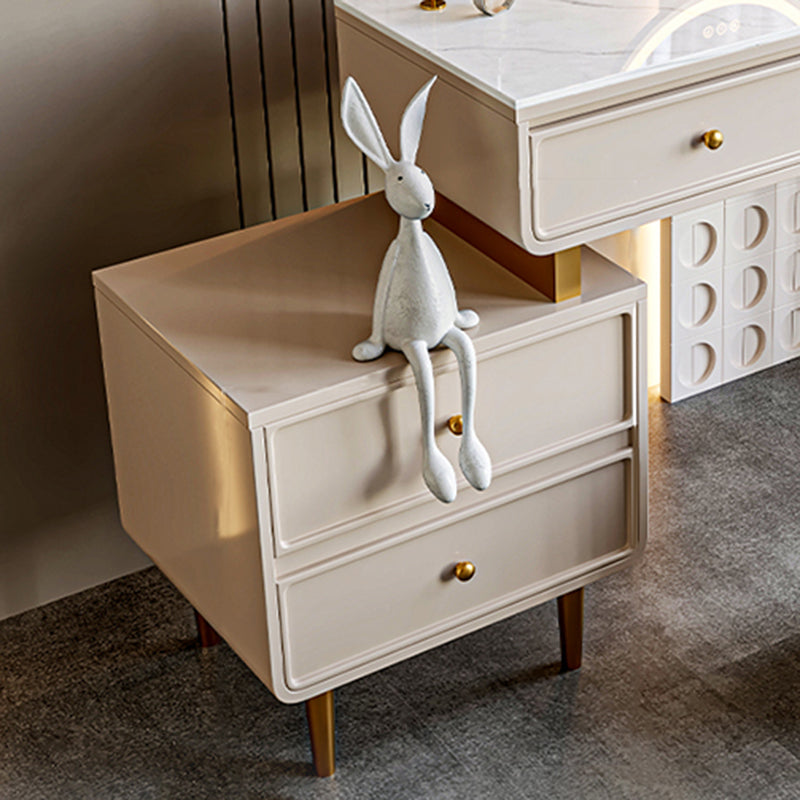 Luxurious Vanity with 2/4 Storage Drawers Stone Table Desk Vanity