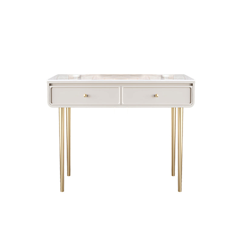 Luxurious Vanity with 2/4 Storage Drawers Stone Table Desk Vanity