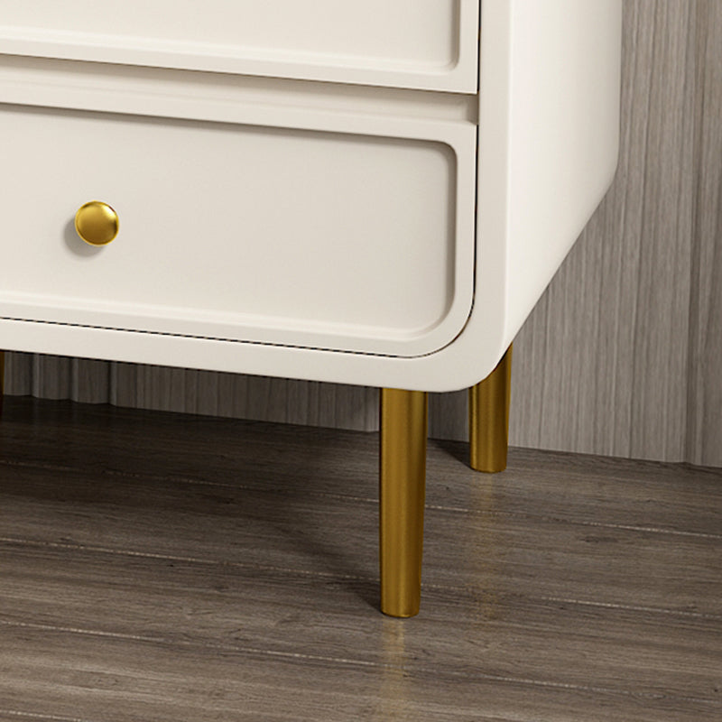 3/5 Storage Drawers Make-up Vanity Solid Wood and Stone Dressing Table