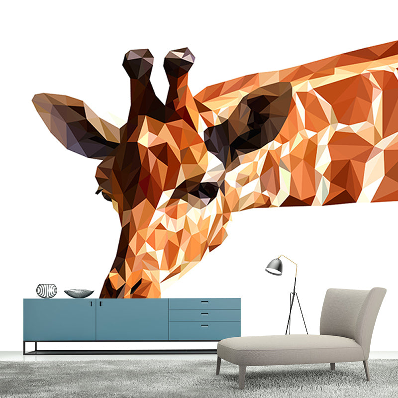 Illustration Geometric Printed Mural Modern Stain Resistant Home Mural